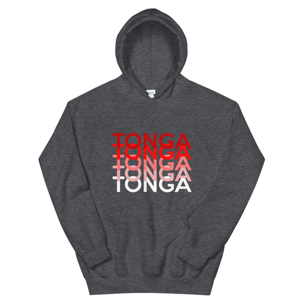 Red and White Tonga Repeat *ADULT HOODIE*