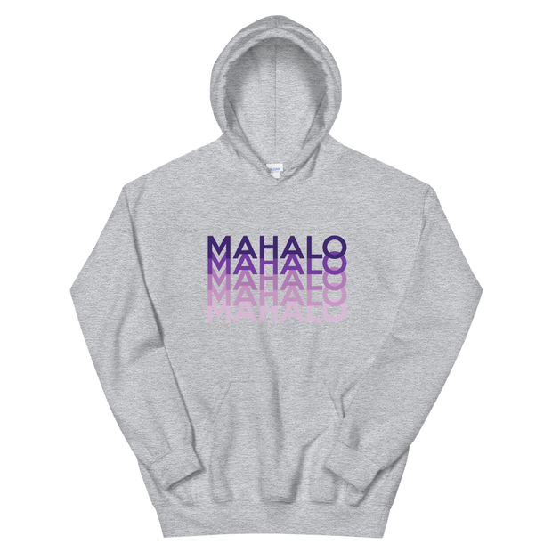 Purple Mahalo Repeat *ADULT HOODIE*