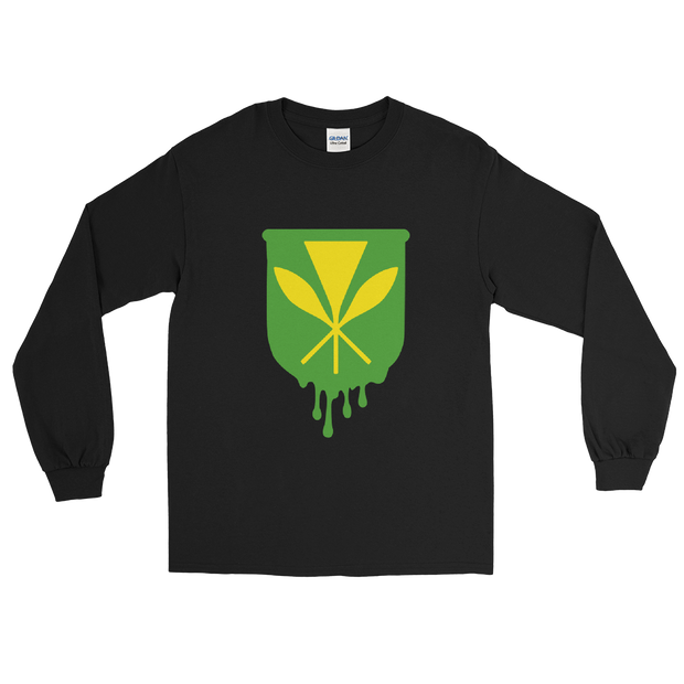 Kanaka Maoli Crest - Green *ADULT LONG SLEEVE*