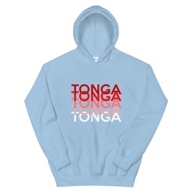 Red and White Tonga Repeat *ADULT HOODIE*