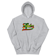 Aloha Script ~ Flag with Black Border *ADULT HOODIE*