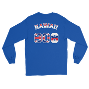 Hawaii 808 Sovereignty - Flag Jersey with White Border (front/back) *ADULT LONG SLEEVE*