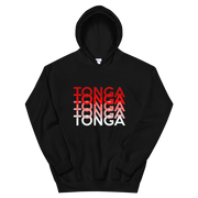 Red and White Tonga Repeat *ADULT HOODIE*