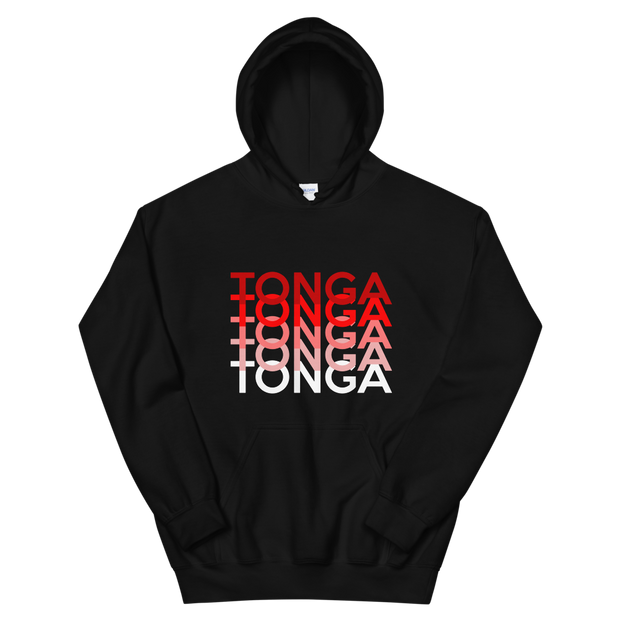 Red and White Tonga Repeat *ADULT HOODIE*