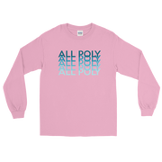 Blue All Poly Repeat *ADULT LONG SLEEVE*