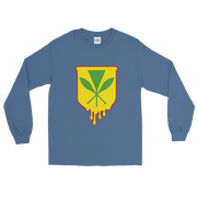 Kanaka Maoli Crest - Yellow with Red Border *ADULT LONG SLEEVE*