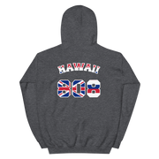 Hawaii 808 Sovereignty - Flag Jersey with White Border (front/back) *ADULT HOODIE*