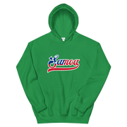 Samoa Script ~ Flag with White Border *ADULT HOODIE*