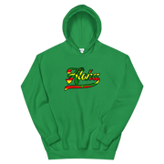 Aloha Script ~ Flag with Black Border *ADULT HOODIE*