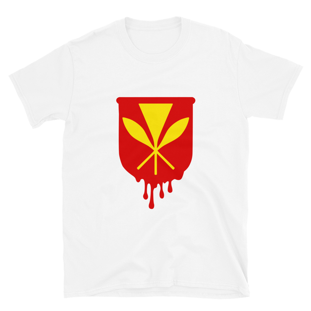 Kanaka Maoli Crest - Red *ADULT SHORT SLEEVE*