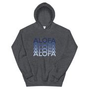 Blue Alofa Repeat *ADULT HOODIE*