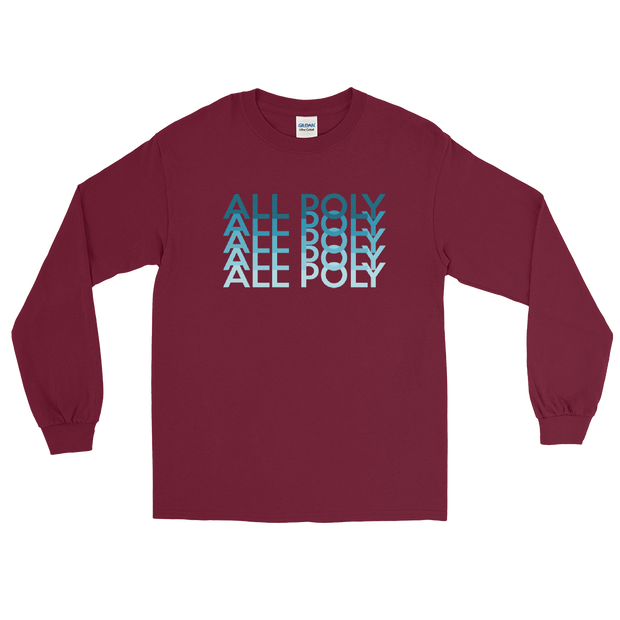 Blue All Poly Repeat *ADULT LONG SLEEVE*