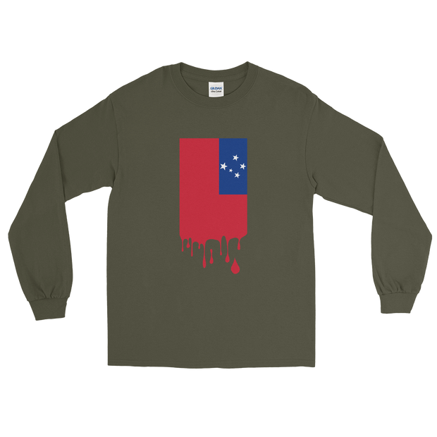 Drip Samoa - Flag Vertical *ADULT LONG SLEEVE*