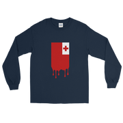 Drip Tonga - Flag Vertical *ADULT LONG SLEEVE*