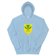 Kanaka Maoli Crest - Yellow *ADULT HOODIE*