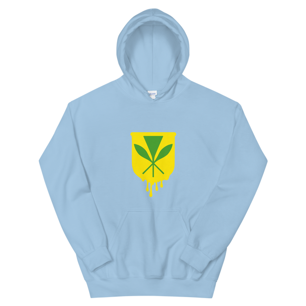 Kanaka Maoli Crest - Yellow *ADULT HOODIE*