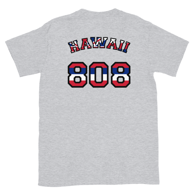 Hawaii 808 Union Jack - Flag Jersey with Black Border (front/back) *ADULT SHORT SLEEVE*