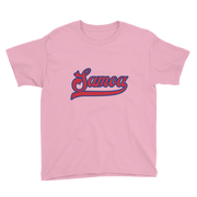 Samoa Script ~ Red with Blue Border *KIDS SHORT SLEEVE*