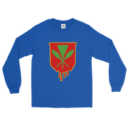 Kanaka Maoli Crest - Red with Yellow Border *ADULT LONG SLEEVE*