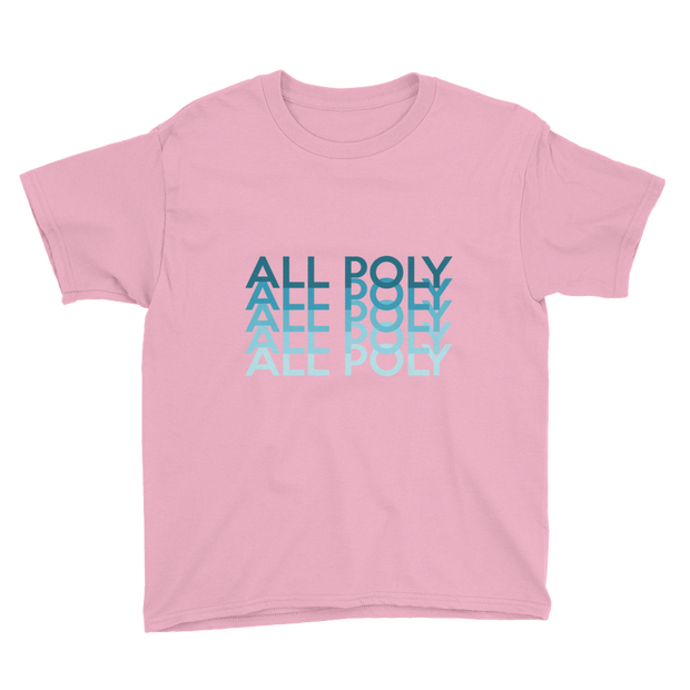 Blue All Poly Repeat *KIDS SHORT SLEEVE*