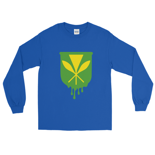 Kanaka Maoli Crest - Green *ADULT LONG SLEEVE*