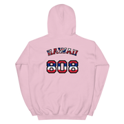 Hawaii 808 Union Jack - Flag Jersey with Black Border (front/back) *ADULT HOODIE*