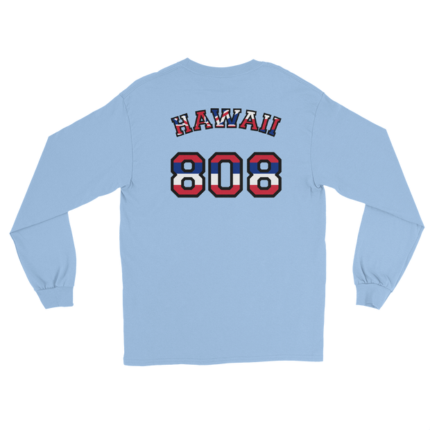 Hawaii 808 Union Jack - Flag Jersey with Black Border (front/back) *ADULT LONG SLEEVE*