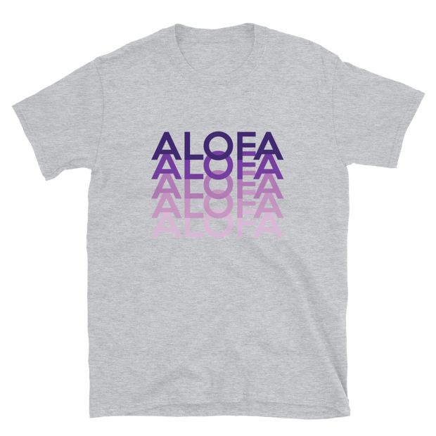 Purple Alofa Repeat *ADULT SHORT SLEEVE*