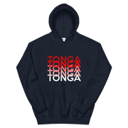 Red and White Tonga Repeat *ADULT HOODIE*