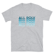 Blue All Poly Repeat *ADULT SHORT SLEEVE*