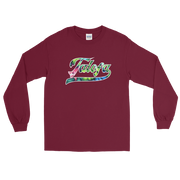 Talofa Script ~ Floral with White Border *ADULT LONG SLEEVE*