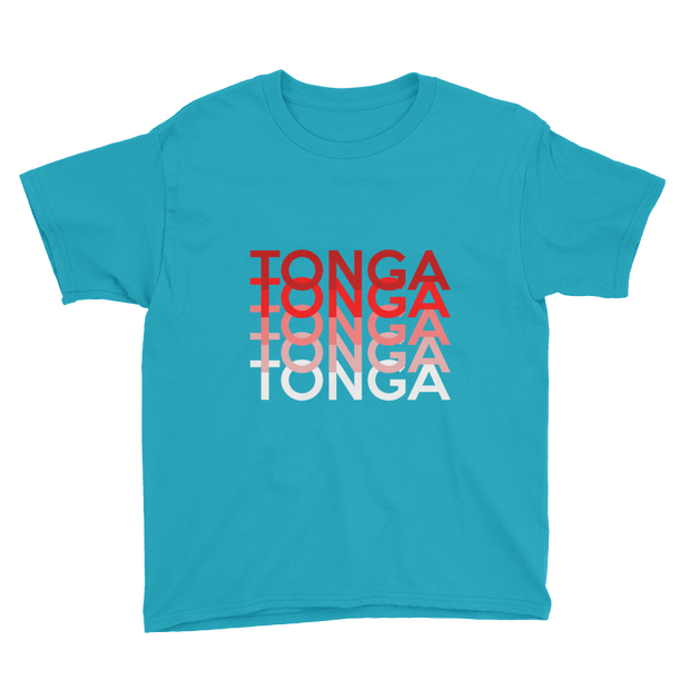 Red and White Tonga Repeat *KIDS SHORT SLEEVE*