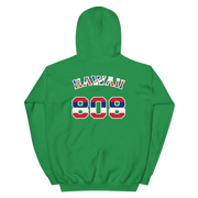 Hawaii 808 Union Jack - Flag Jersey with White Border (front/back) *ADULT HOODIE*