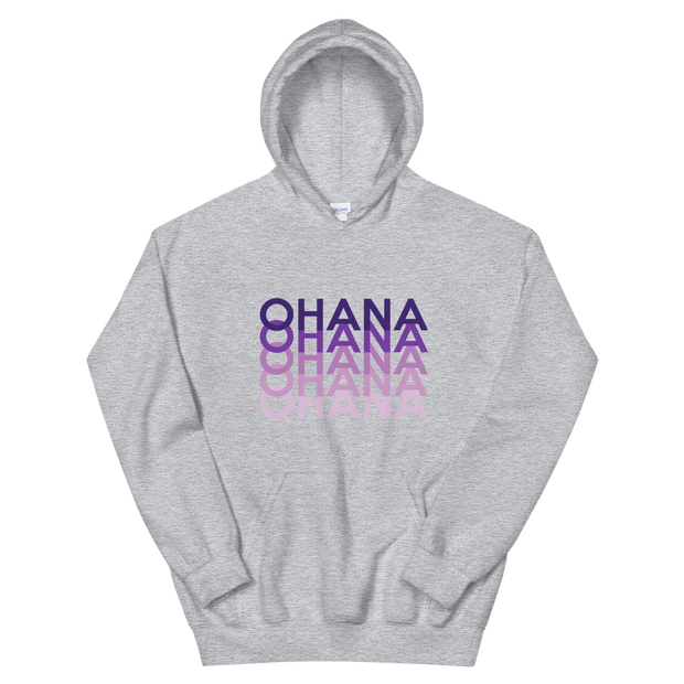 Purple Ohana Repeat *ADULT HOODIE*