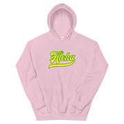 Aloha Script ~ Yellow with Green Border *ADULT HOODIE*