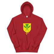 Kanaka Maoli Crest - Yellow *ADULT HOODIE*