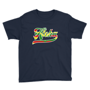 Aloha Script ~ Flag with White Border *KIDS SHORT SLEEVE*