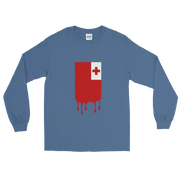 Drip Tonga - Flag Vertical *ADULT LONG SLEEVE*