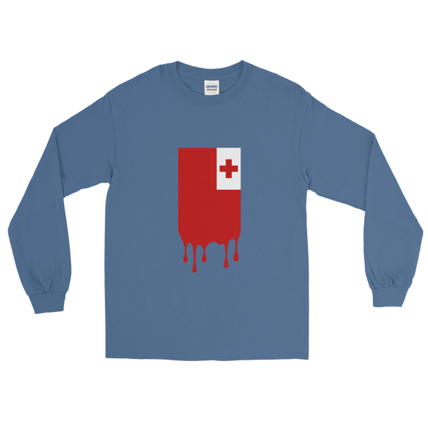 Drip Tonga - Flag Vertical *ADULT LONG SLEEVE*