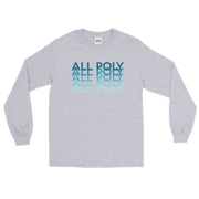 Blue All Poly Repeat *ADULT LONG SLEEVE*