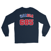 Samoa 685 - Flag with White Border (front/back) *ADULT LONG SLEEVE*