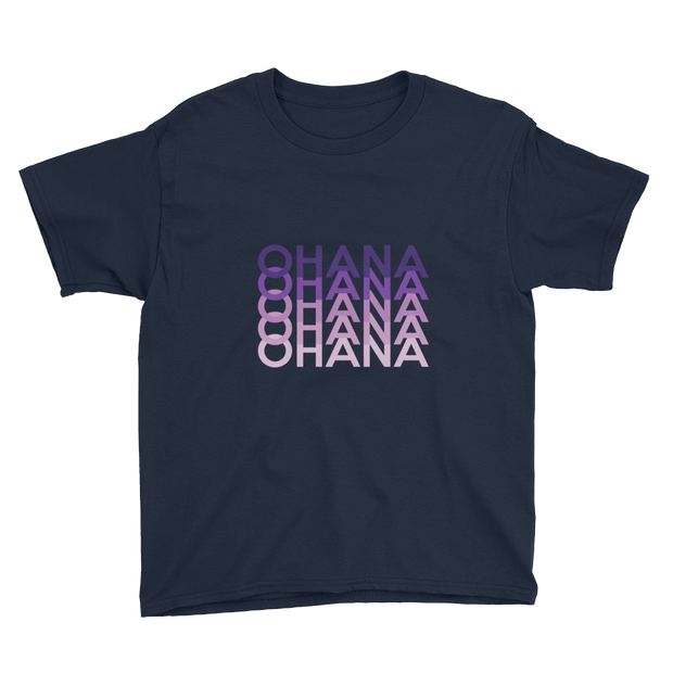 Purple Ohana Repeat *KIDS SHORT SLEEVE*