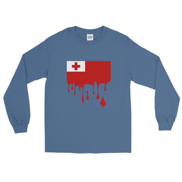 Drip Tonga - Flag Horizontal *ADULT LONG SLEEVE*