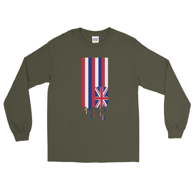 Drip Hawaii Sovereignty - Flag Vertical *ADULT LONG SLEEVE*