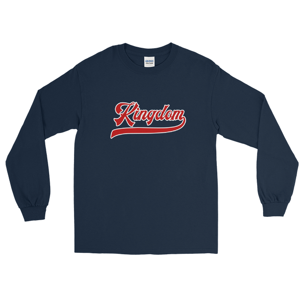 Kingdom Script ~ Red with White Border *ADULT LONG SLEEVE*