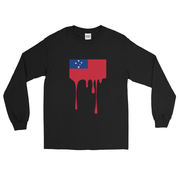 Drip Samoa - Flag Horizontal *ADULT LONG SLEEVE*