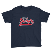 Talofa Script ~ Red with White Border *KIDS SHORT SLEEVE*