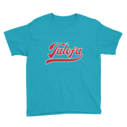 Talofa Script ~ Red with White Border *KIDS SHORT SLEEVE*