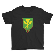 Kanaka Maoli Crest - Green with Red Border *KIDS SHORT SLEEVE*