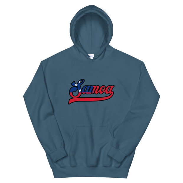 Samoa Script ~ Flag with Black Border *ADULT HOODIE*